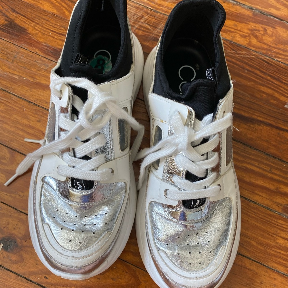 Calvin Klein silver shoes